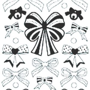 Peel-Off Glitter Stickers - Gold - Bows