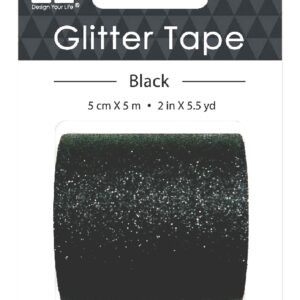 Best Creation - Wide Glitter Tape - Black