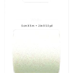 Best Creation - Wide Glitter Tape - White