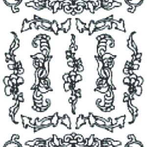 Peel-Off Stickers - Silver - Corners