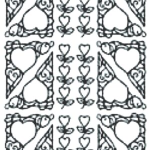 Peel-Off Stickers - Silver - Corners