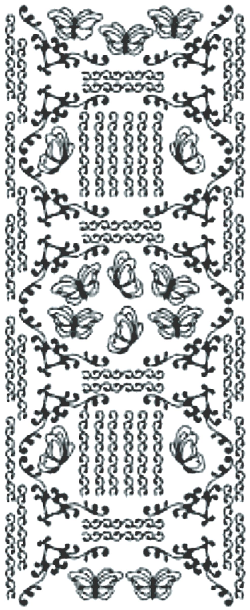 Peel-Off Stickers - Silver - Border