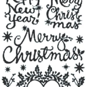 Peel-Off Stickers - Gold - Merry Christmas