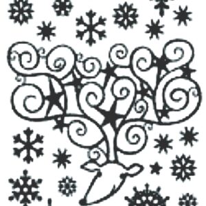Peel-Off Stickers - Silver - Merry Christmas