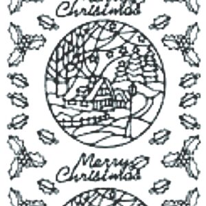 Peel-Off Stickers - Silver - Merry Christmas