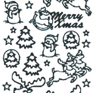Peel-Off Stickers - Gold - Merry Christmas