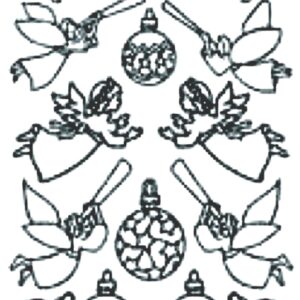 Peel-Off Stickers - Silver - Merry Christmas