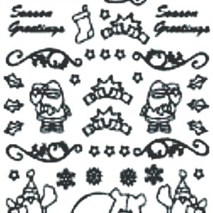 Peel-Off Stickers - Gold - Merry Christmas