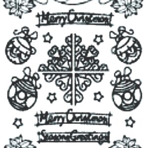 Peel-Off Stickers - Gold - Merry Christmas