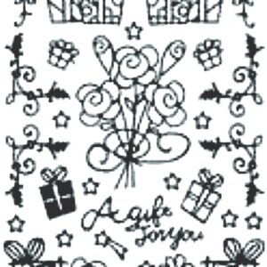 Peel-Off Stickers - Silver - Happy Birthday