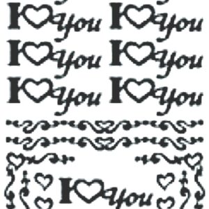 Peel-Off Stickers - Gold - Valentine's Day