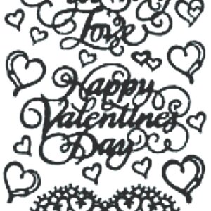 Peel-Off Stickers - Gold - Valentine's Day