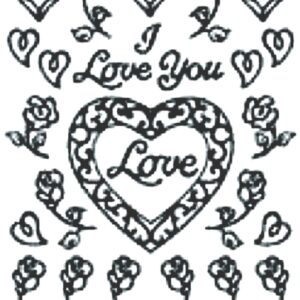 Peel-Off Stickers - Gold - Valentine's Day