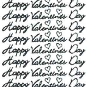 Peel-Off Stickers - Gold - Valentine's Day