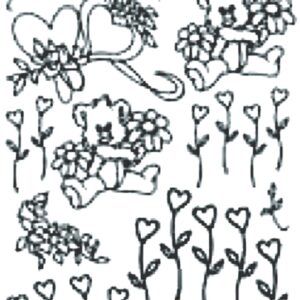 Peel-Off Stickers - Gold - Valentine's Day