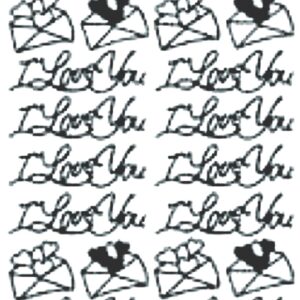 Peel-Off Stickers - Gold - Valentine's Day