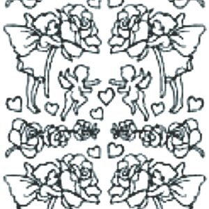 Peel-Off Stickers - Gold - Valentine's Day