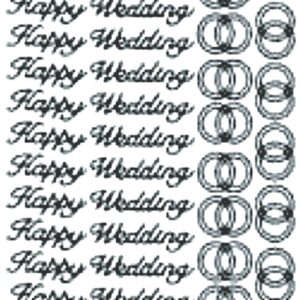 Peel-Off Stickers - Gold - Wedding