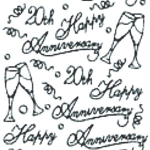 Peel-Off Stickers - Gold - Anniversary
