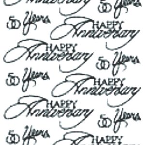 Peel-Off Stickers - Silver - Anniversary