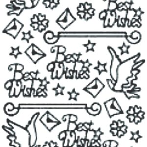 Peel-Off Stickers - Gold - Best Wishes