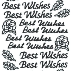 Peel-Off Stickers - Gold - Best Wishes