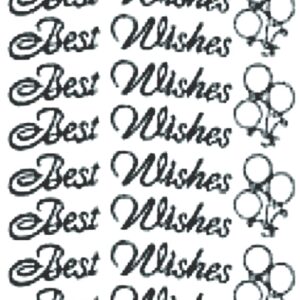 Peel-Off Stickers - Gold - Best Wishes