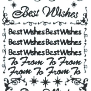 Peel-Off Stickers - Silver - Best Wishes