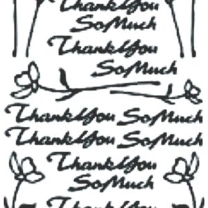 Peel-Off Stickers - Gold - Thank You