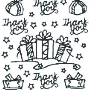 Peel-Off Stickers - Gold - Thank You