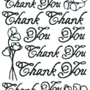 Peel-Off Stickers - Gold - Thank You