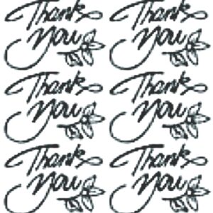 Peel-Off Stickers - Gold - Thank You