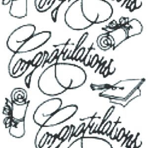 Peel-Off Stickers - Gold - Congratulations