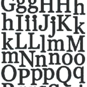 Peel-Off Stickers - Gold - Alphabet