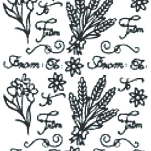 Peel-Off Stickers - Gold - To & From