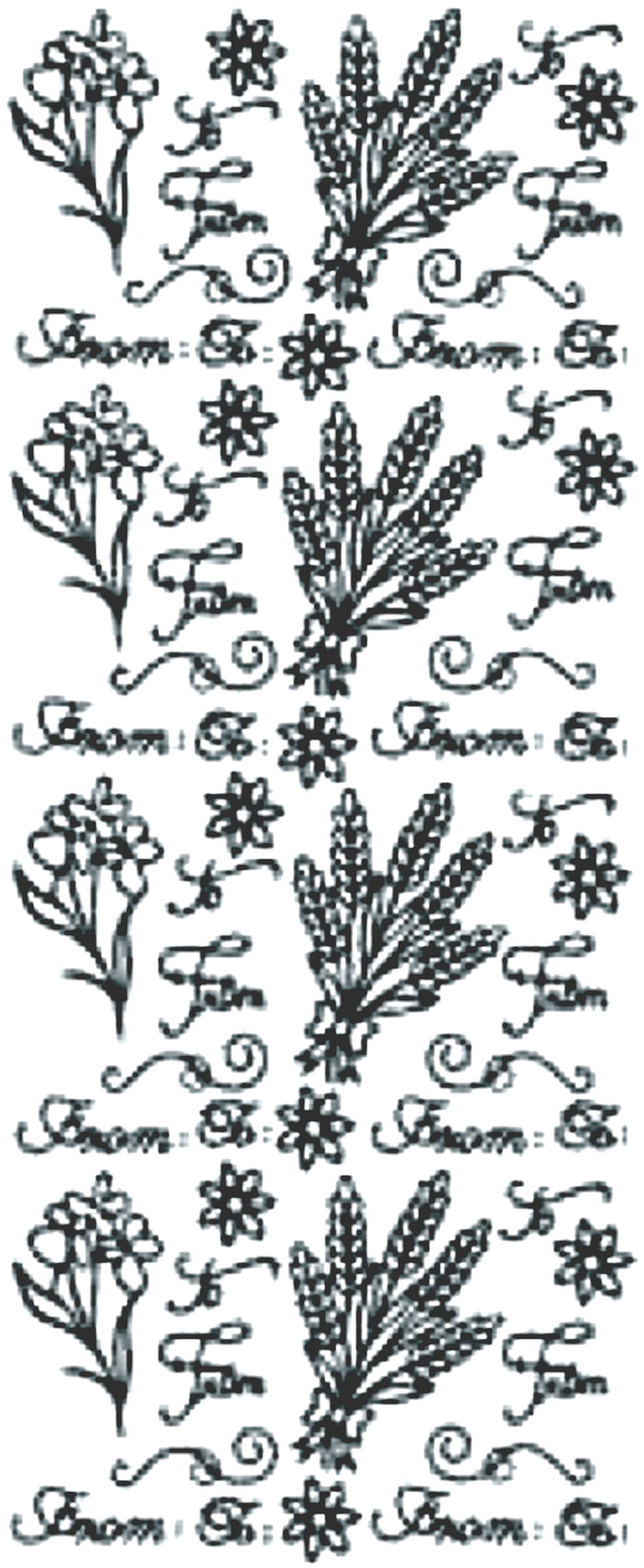 Peel-Off Stickers - Gold - To & From