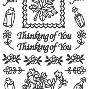 Peel-Off Stickers - Gold - Thinking of You