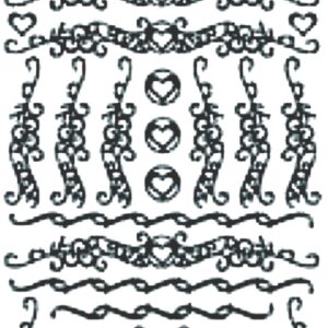 Peel-Off Stickers - Gold - Border