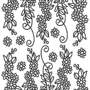 Peel-Off Stickers - Gold - Daisy Border