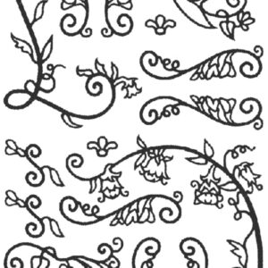 Peel-Off Stickers - Gold - Border