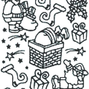 Peel-Off Stickers - Gold - Christmas