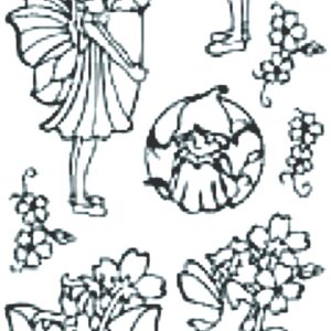 Peel-Off Stickers - Gold - Angel