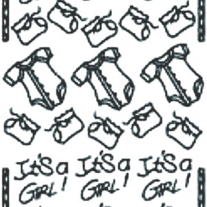 Peel-Off Stickers - Gold - Baby Girl