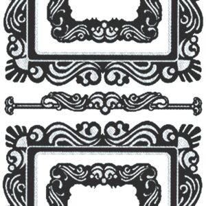 Peel-Off Scrapbooking Stickers - Gold - Rectangle Photo