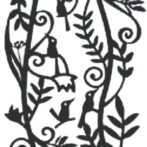 Peel-Off Scrapbooking Stickers - Gold - Border Leaf