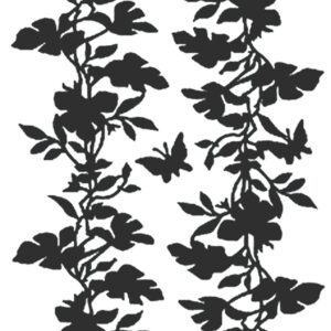 Peel-Off Scrapbooking Stickers - Gold - Border Ivy