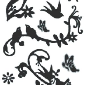 Peel-Off Scrapbooking Stickers - Gold - Bird