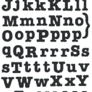 Peel-Off Scrapbooking Stickers - Gold - Alphabet