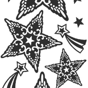 Peel-Off Scrapbooking Stickers - Gold - Star