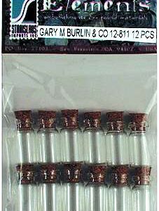 Stanislaus Imports - Glass Bottles - 7/8" x 3/8" (12 Pieces)